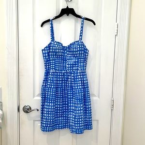 Lilly Pulitzer NWOT white blue dress size 10